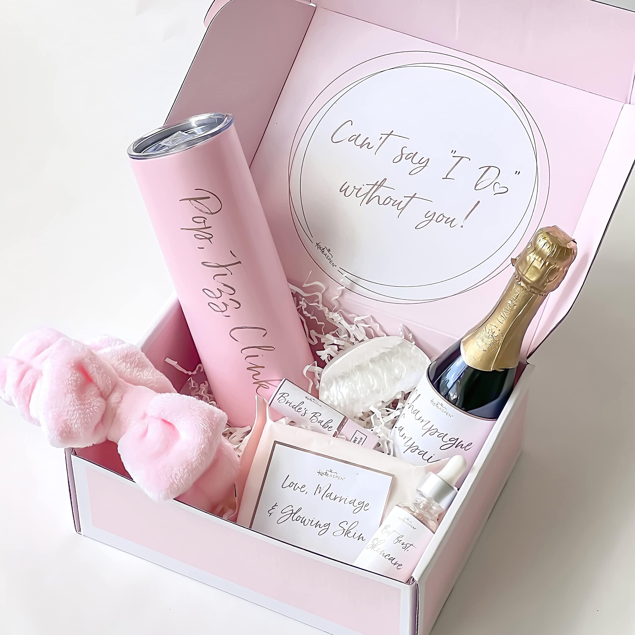 Kate Aspen Bride's Babe Bridesmaid Gift Box Kit - Bridesmaids Proposal Gift Set, Perfect for Bachelorette Party, Bridal Shower or As a Thank You at The Wedding
