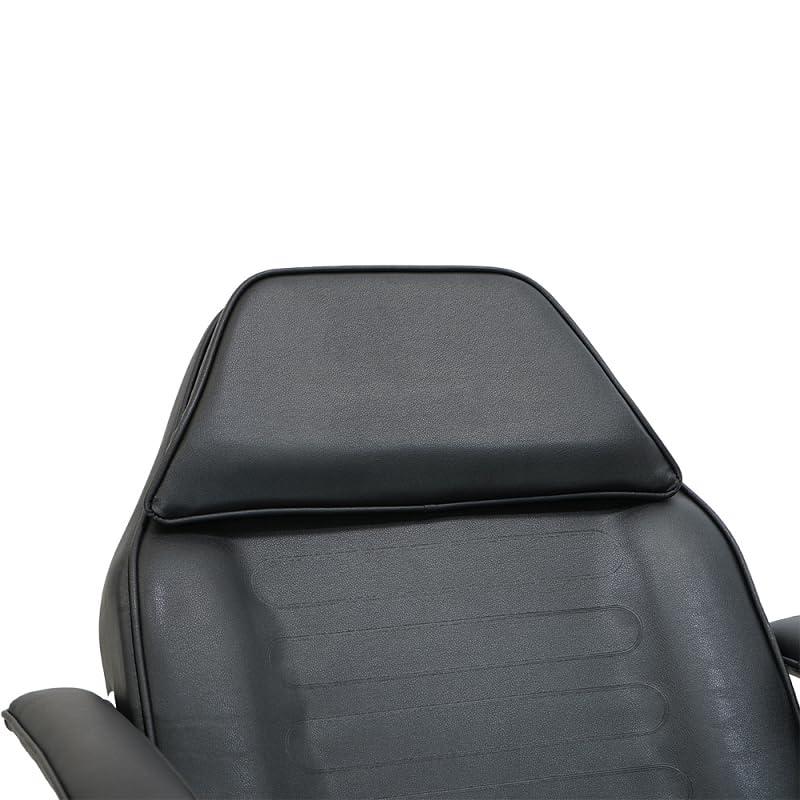 SKINACT SKINACT Basic Facial Chair with Free Stool, Facial Bed, Massage Table (Black)