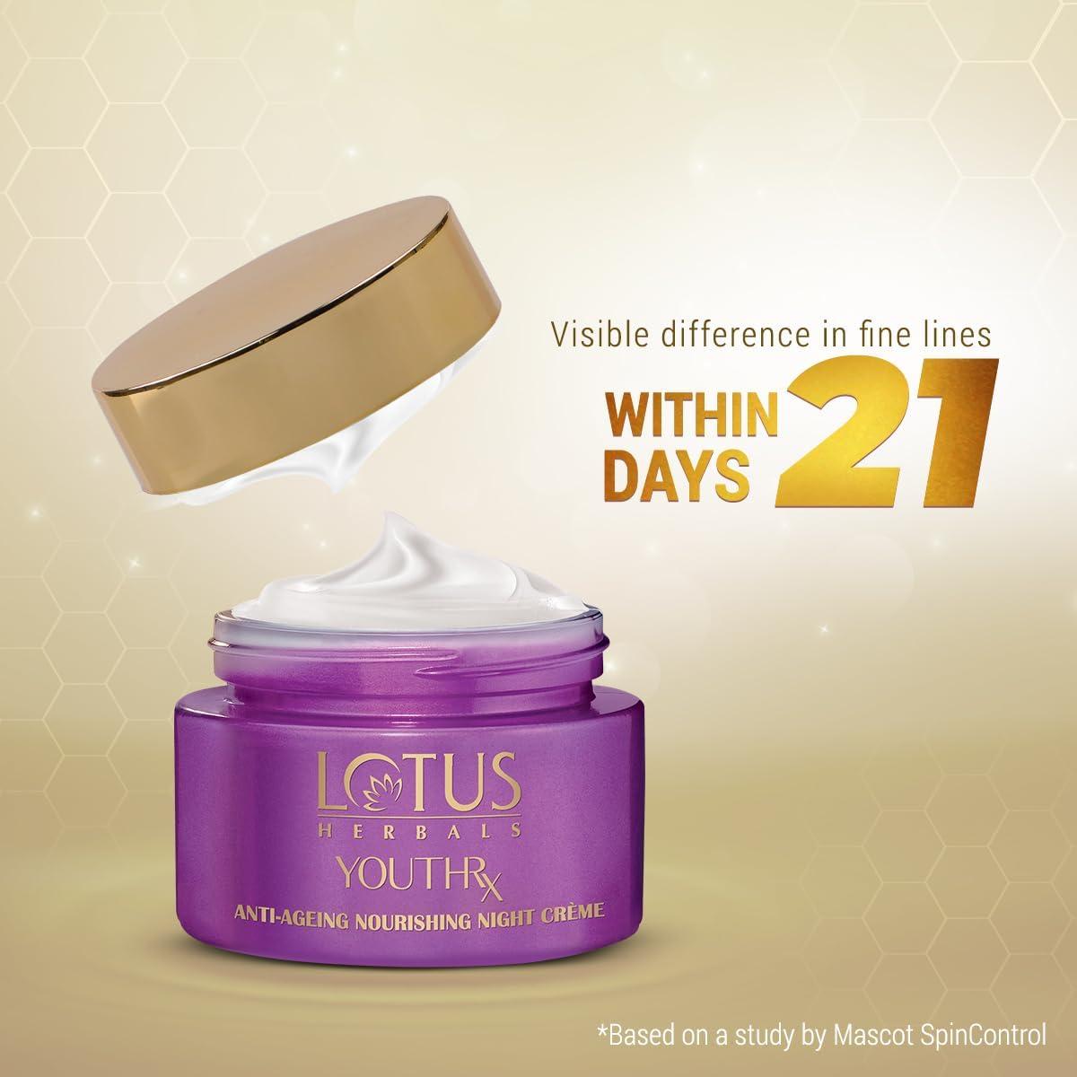Generic Lotus\' Herbals Youthrx Anti Ageing Nourishing Night Cream | 50g, 1.76 oz