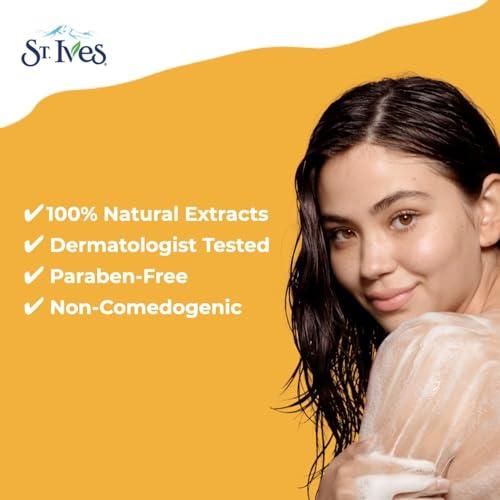 St. Ives St. Ives Body Wash - Soothing Moisturizing Cleanser with Oatmeal & Shea Butter, Natural Body Wash for Sensitive Skin Made with Plant-Based Cleansers and 100% Natural Extracts, 16 Ounces