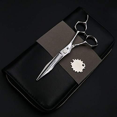 ZZYY Hair Cutting Scissors, 6 Inch Professional Barber Scissors Hair Salon Scissors Personalized Barber Hairdressing Scissors BY ZZYY (Color : 1 pcs add case)