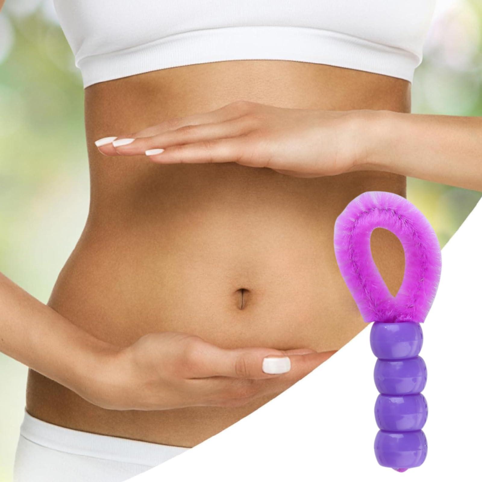 YOGOTEU YOGOTEU Cleaning Brush,Reliable Back Brush Navels Cleaning Brush Belly Button Cleaner Face Brushes for Cleaning and Exfoliates, 5cm, Purple