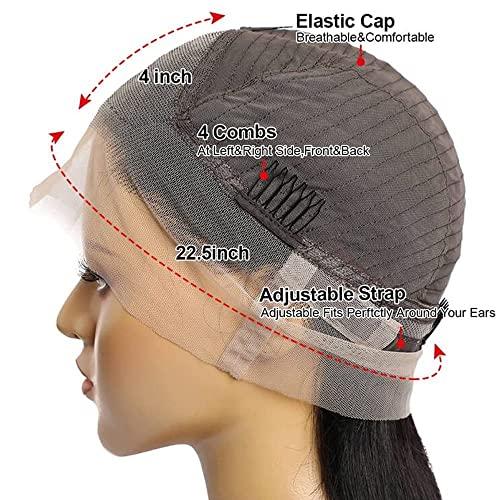 YOKADA HAIR YOKADA HAIR 360 Lace Front Wigs Human Hair Pre Plucked Exotic Kinky Curly Wig 180 Density Lace Frontal Real Virgin Soft Brazilian Hair for Black Women 24 Inch (Pack of 1), 360 wig