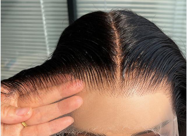 ELENINE 9x6 HD Lace Closure, Ultra-thin Invisible HD Lace Closure Single Knot Pre-Plucked 12A Grade Virgin Hair Straight Style Undetectable Melted Lace Closure Human Hair (9x6 ST lace closure, 20inch)