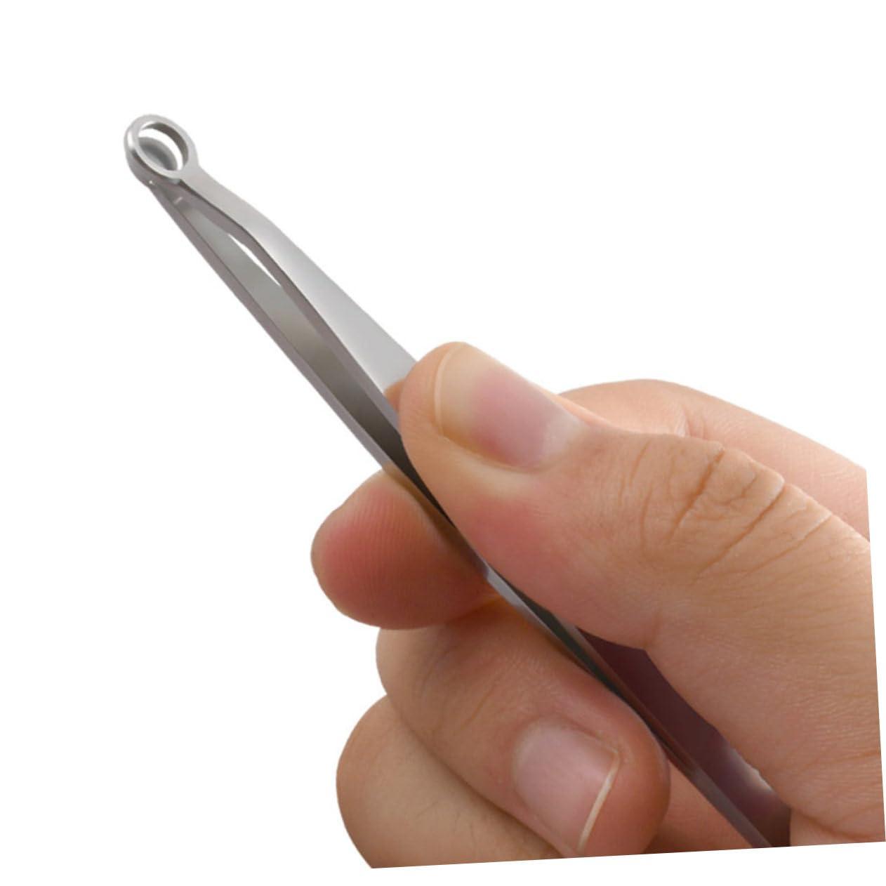 Hemoton Hemoton 4 Pcs Nose Hair Scissors Nasal Hair Clip Remover Stainless Steel Tweezer Nose Hair Trimmer Nose Hair Clip Nose Hair Tweezer Nasal Hair Cutter Beard Trimmer Tool Leg Hair Trimmer