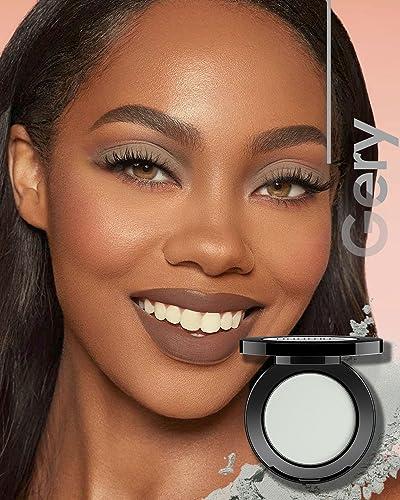 HOOMUSS HOOMUSS Single Grey Matte Eyeshadow Handmade Bold Eye Sahdow Pressed Powder Palette, High Pigmented & Long Lasting, Intense Color Grey Eyeshadow (Grey)