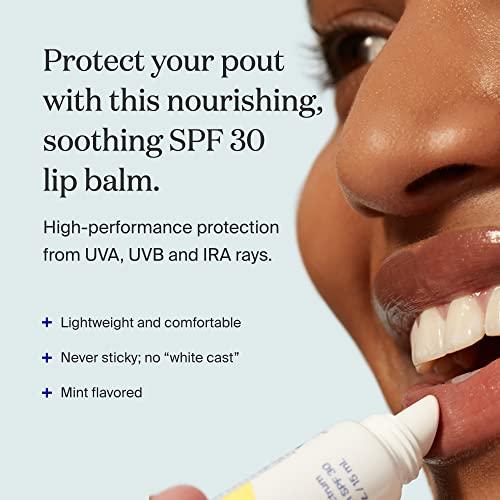 Supergoop! Supergoop! PLAY Lip Balm SPF 30 with Mint, 0.5 fl oz - Broad Spectrum SPF Lip Balm with Hydrating Honey, Shea Butter & Sunflower Seed Oil - Clean Ingredients - Great for Active Days