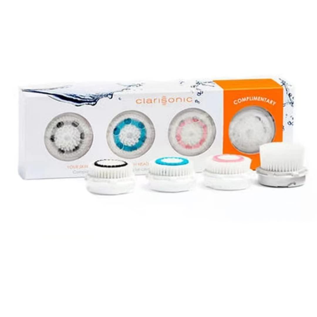 Clarisonic Clarisonic Brush Head Replacement Set Compatible with Mia 1, Mia 2, Mia Fit, Alpha Fit, Smart Profile Uplift and Alpha Fit X, 4 Count