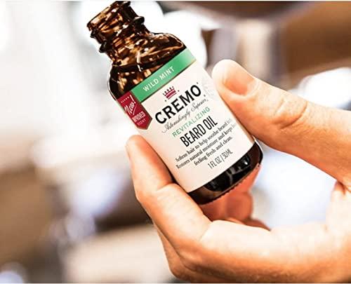 Cremo Cremo Beard Oil, Revitalizing Wild Mint, 1 fl oz - Restore Natural Moisture and Soften Your Beard To Help Relieve Beard Itch