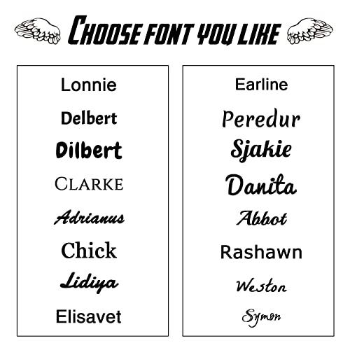 Fawalyanle Personalized Temporary Tattoos with Name/Text, Custom Fake Name Tattoos Temporary Waterproof Body Sticker for Women and Men