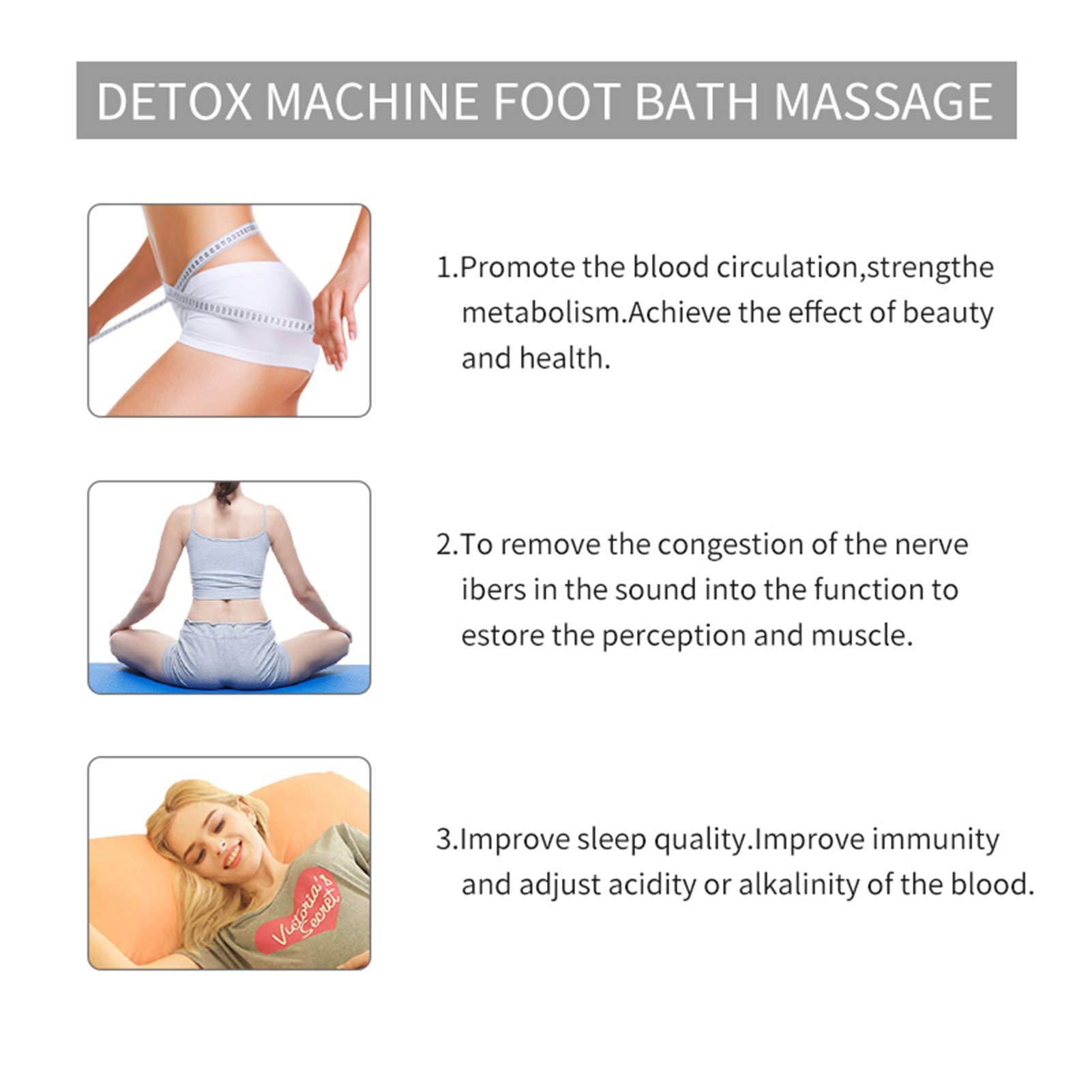 sdjfhehfdcbfvhfrvd Detox Foot Bath Spa Machine Bath Machine Foot Detox Spa Ion Cleanse Chi Machine for Home Use Beauty Club Salon Regain Health Vitality