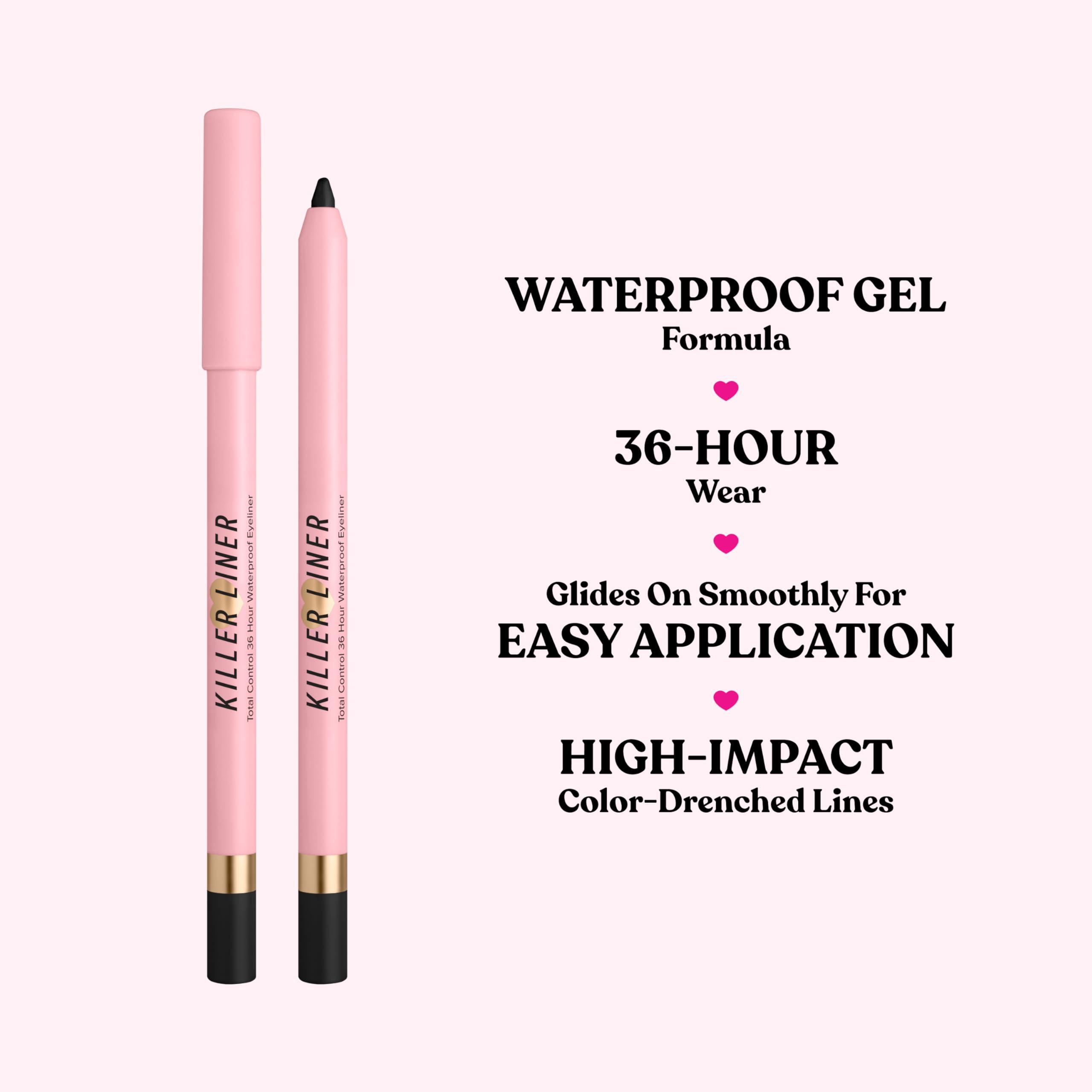 Too Faced Too Faced Killer Liner 36 Hour Waterproof Gel Eyeliner Pencil | Long Lasting + Smudge Proof, 0.04 oz., Metallic Taupe