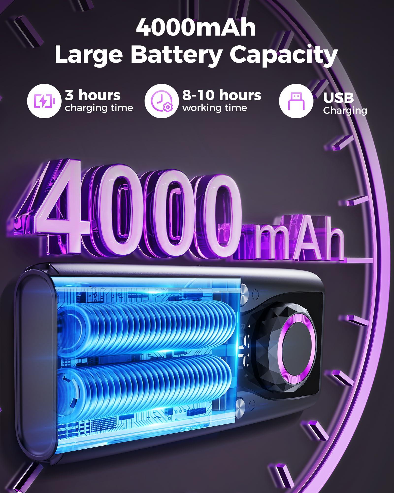 yomanta Yomanta Electric Nail Drill Professional Kit: 35,000 RPM USB Rechargeable Efile Nail Drill Nail File with 12 Bits for Polishing Gel/Acrylic Nails- Portable Manicure Tool Set for Salon/Home-Purple