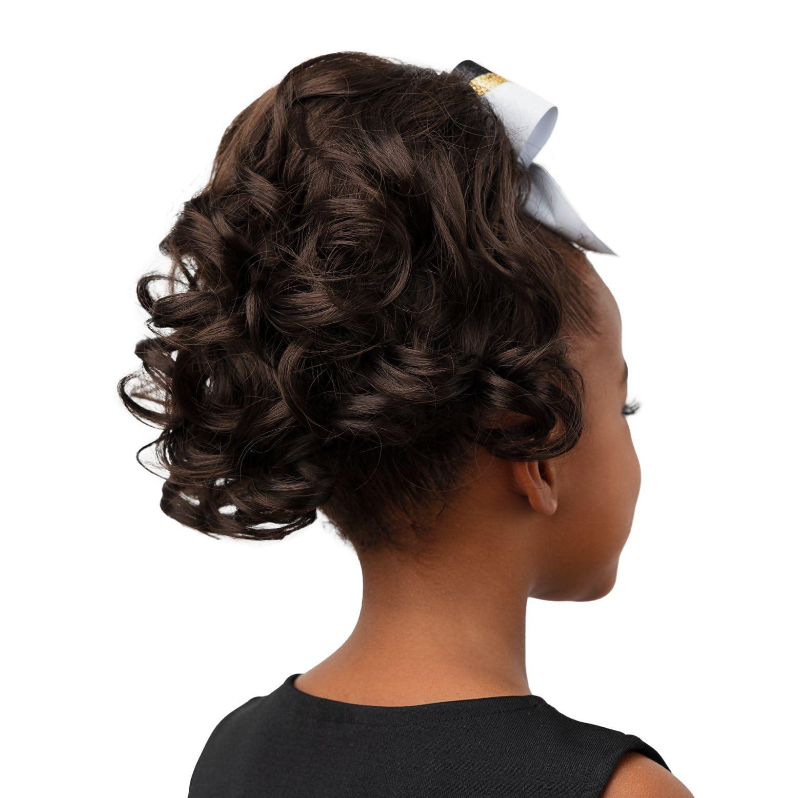 Girly Curls Girly Curls Cheerleader Hairpiece for Young Girls 13\" Curly Cheer Hairpiece (Auburn)