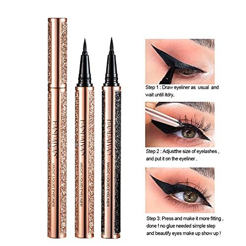 Cakina Eyeliner Waterproof Pen3ml Eyeliner EyeLiner Glitter Makeup Colors Eyeshadow Liquid Shiny Eyeliner Eyeliner Tool for Shaky Hands