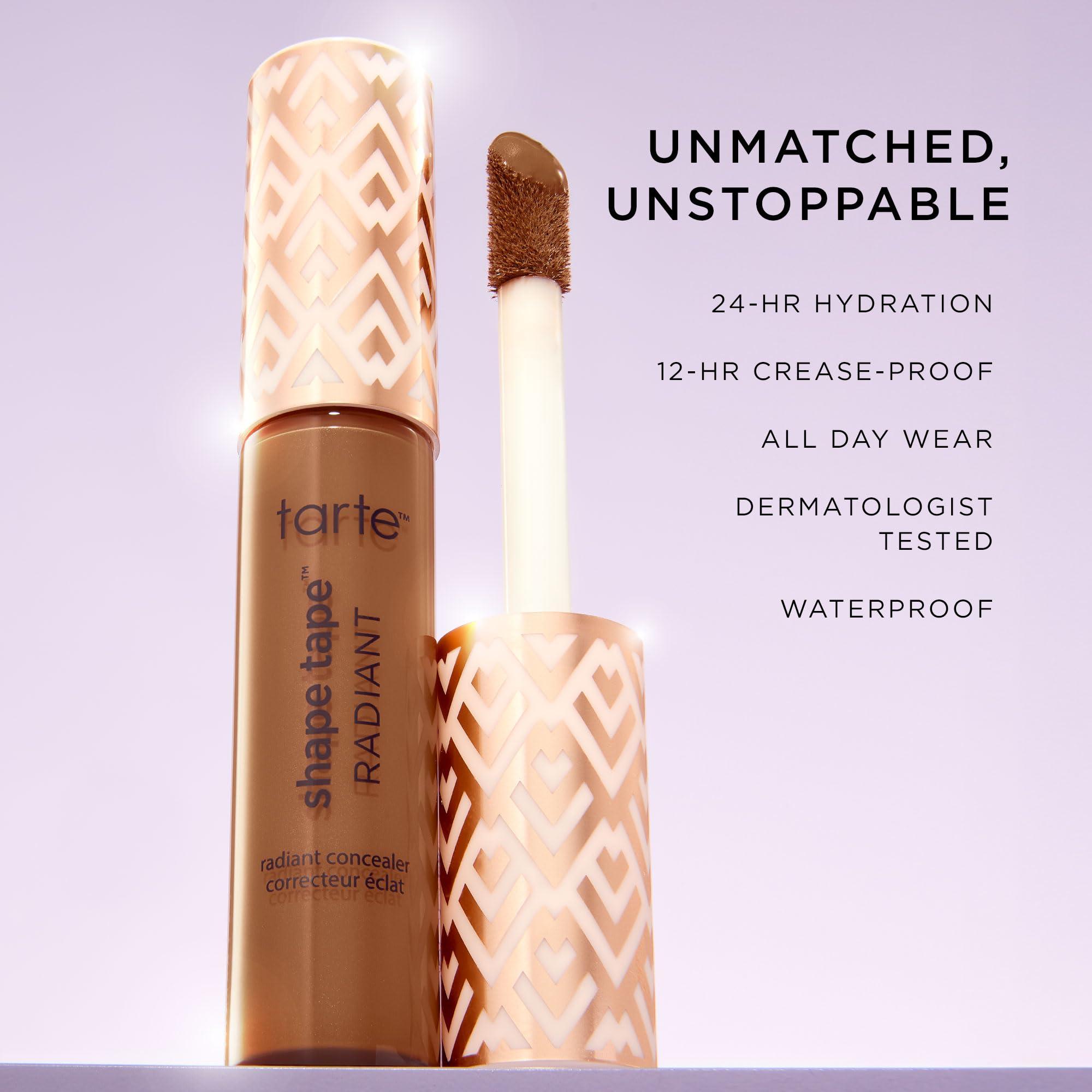 tarte tarte shape tape radiant medium coverage concealer - 20B light (light skin with cool, pink undertones) - full size