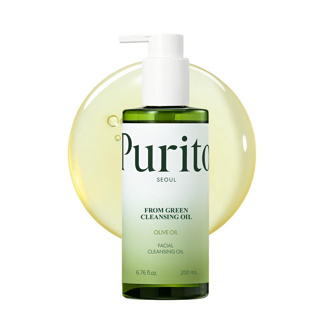 PURITO PURITO From Green Cleansing Oil 6.76 fl.oz / 200ml Gentle Facial Cleanser, Cruelty-free & Vegan, Nature-derived Oils (Renewal)