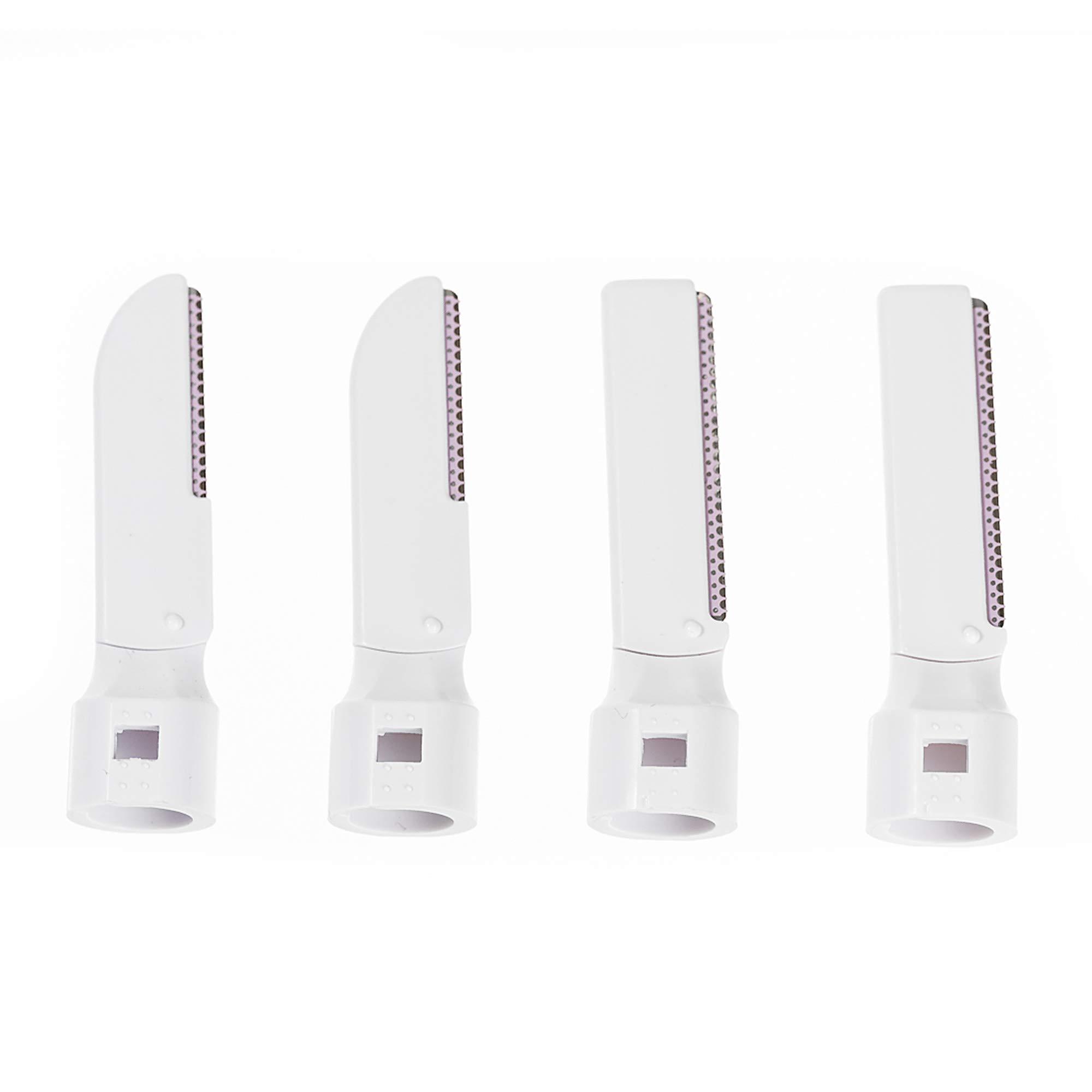 About Face About Face Sonic Beauty-Wand Refill Blades for Exfoliating, 4 Pack Includes 2 Facial Blades & 2 Brow Blades