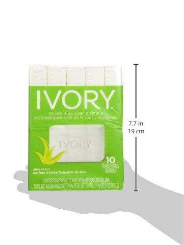 Ivory Ivory Aloe 10-Count: Bath Size Bars 4 Oz Packaging may Vary