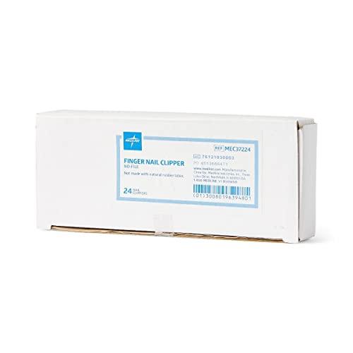 Medline Medline Fingernail Clippers, Heat-Treated Steel, Precision Clipping, Ridged Edge for Improved Grip, Chrome-Finish, Box of 24 Each