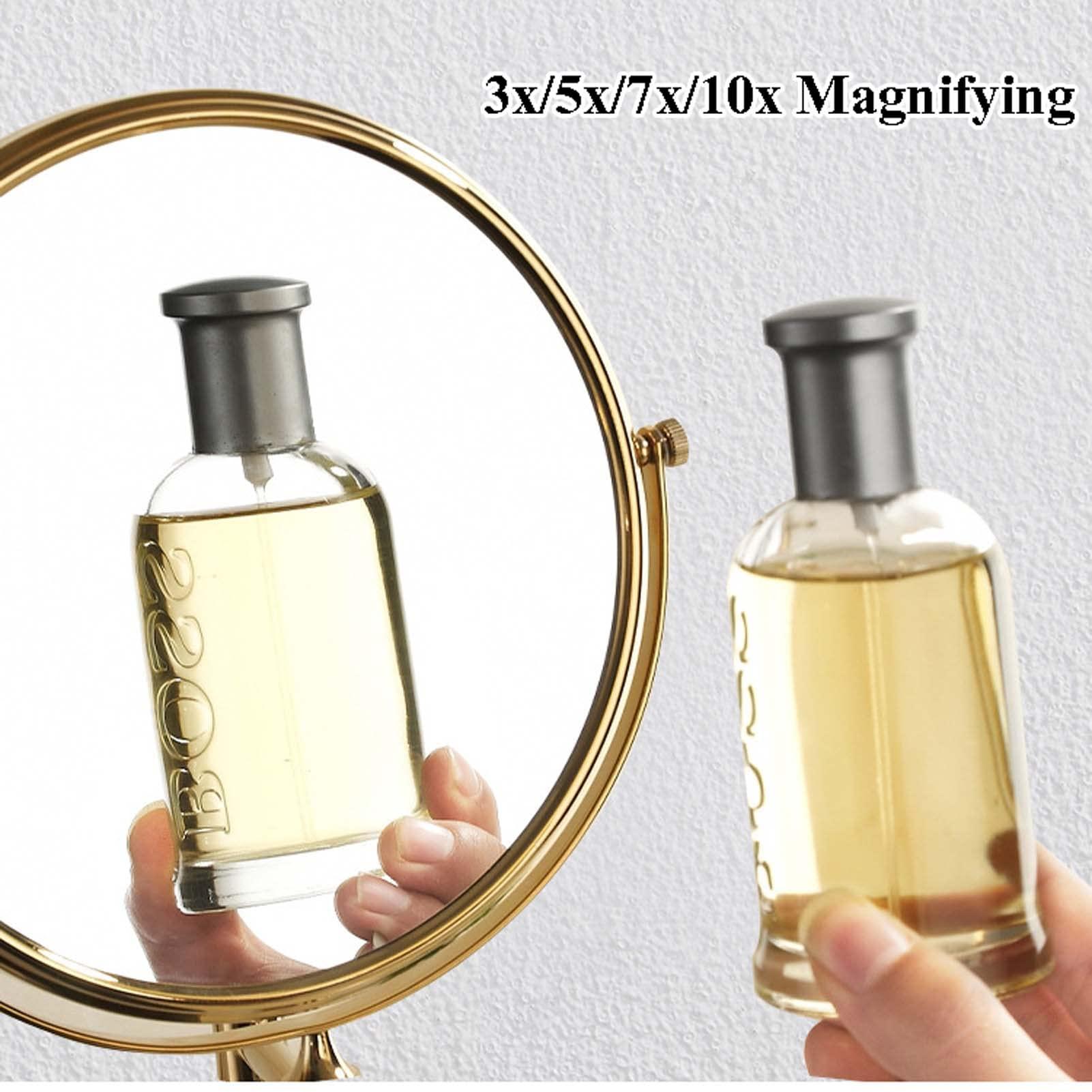 YSUEFIJO YSUEFIJO Wall Mounted Makeup Mirror, Double Sided Cosmetic Mirror, Portable Shaving Barber Mirror, 1X/3X/5X/7X/10X Magnifying Vanity Mirror, 360 Degree Swivel, for Makeup, Hair Styling