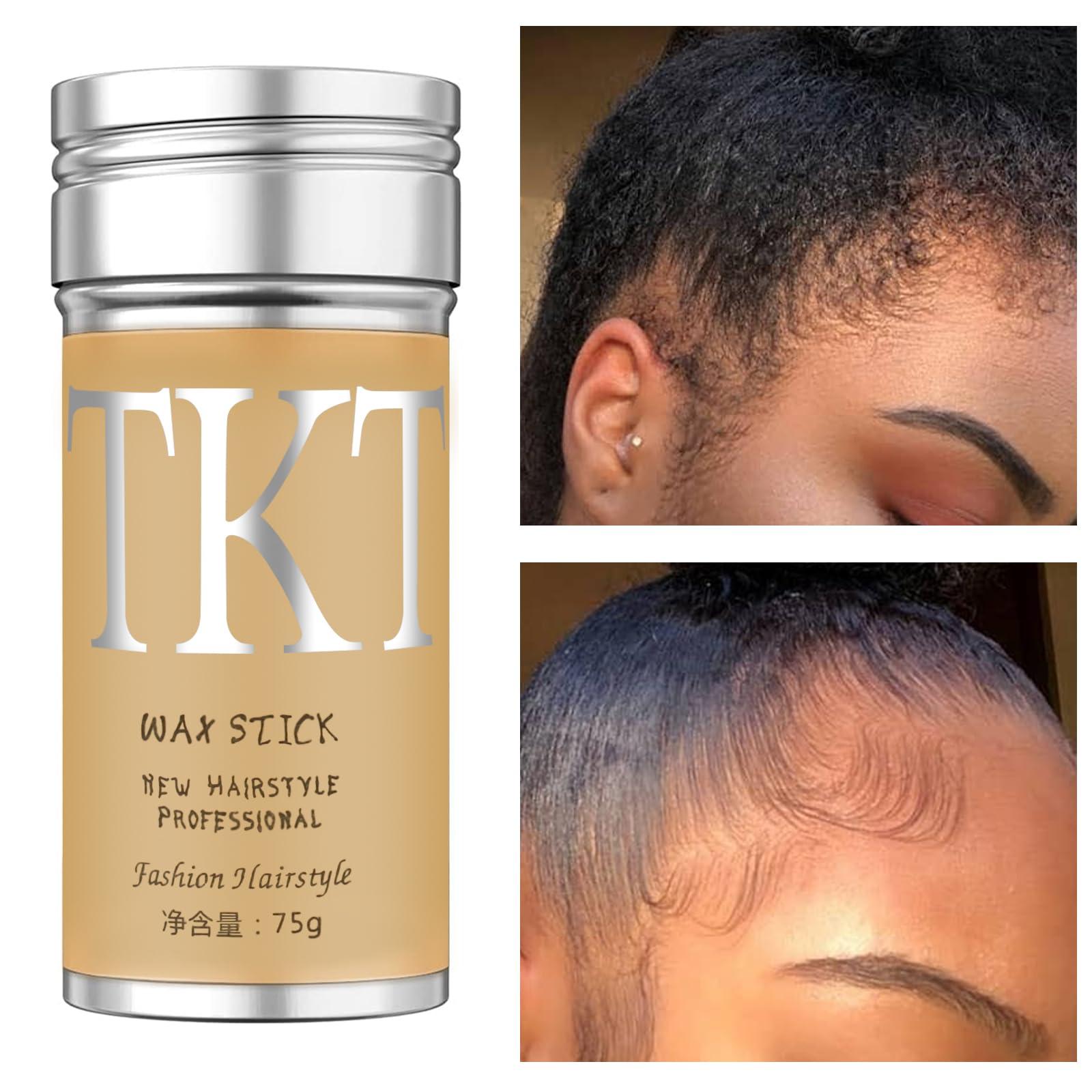 VOLLUCK VOLLUCK Light Pink Temporary Hair Dye Wax + Hair Wax Stick for Wigs + 4 PCS Edge Brushes Hair Styling Comb Set