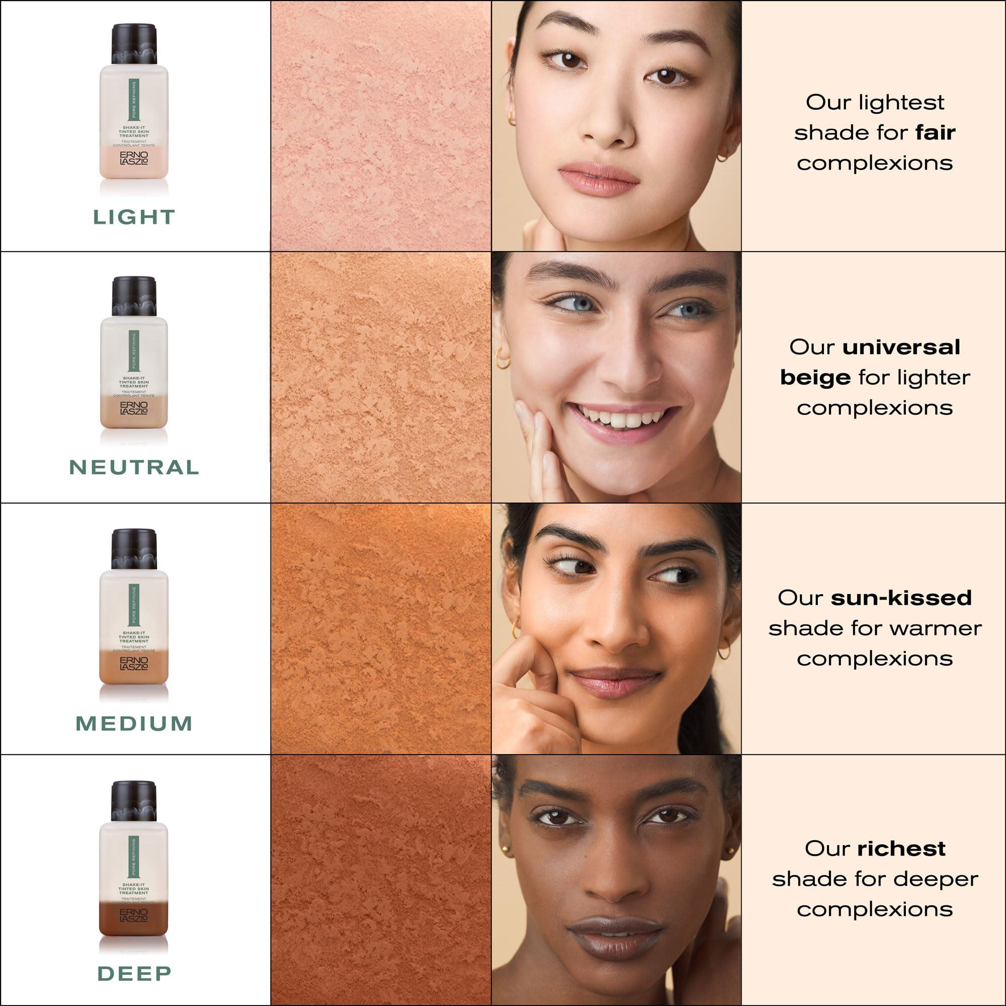 Erno Laszlo Erno Laszlo Shake-It Tinted Skin Treatment, Light Face Tint for Fair Complexions, Beautiful Skin Tone, Controls Oil, Natural Matte Finish (3 Fl Oz)