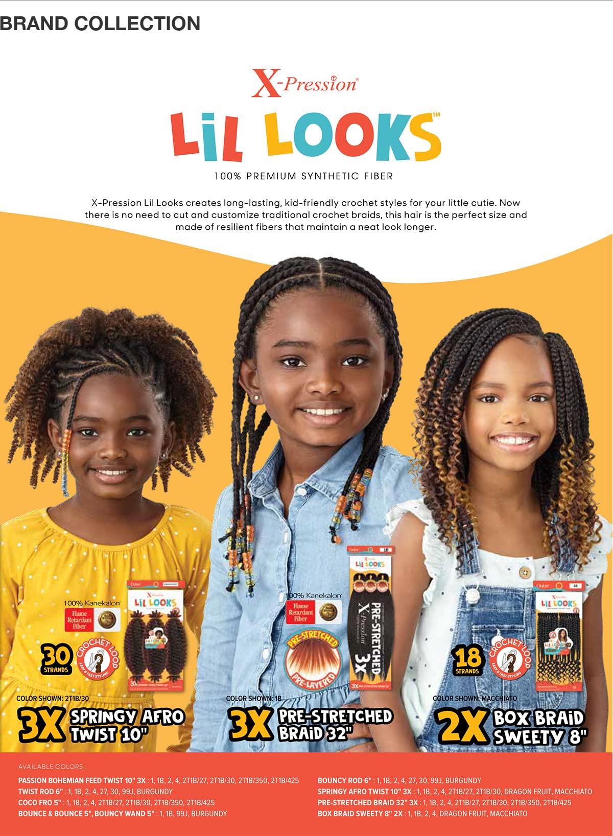 Outre Outre Crochet Braids X-Pression Lil Looks Springy Afro Twist 10" (Pack of 3, DRAFRU)
