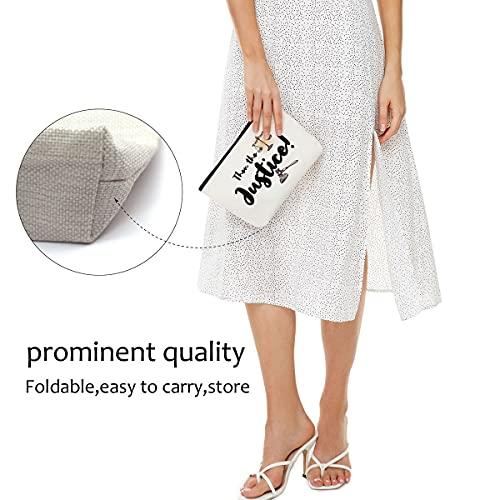 Blue Leaves Blue Leaves Lawyer Gifts for Women, Law School Graduation Gifts, Gift Idea for Law School, Judge, Attorney, Student, Paralegal, Prosecutor, Funny Lawyer Makeup Bag Make Up Pouch, Law School Supplies