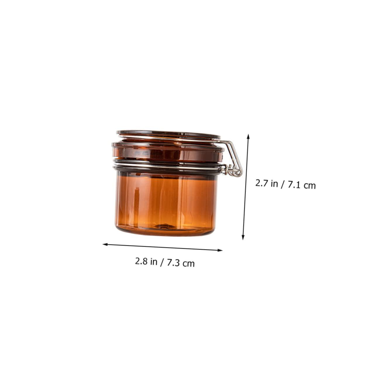 Hemoton Hemoton 5pcs Cosmetic Bottle Makeup Containers Empty Lotion Jars Small Sample Containers with Lids Lotion Storage Container Multifunction Sealed Jar Travel Bottles Stainless Steel Brown