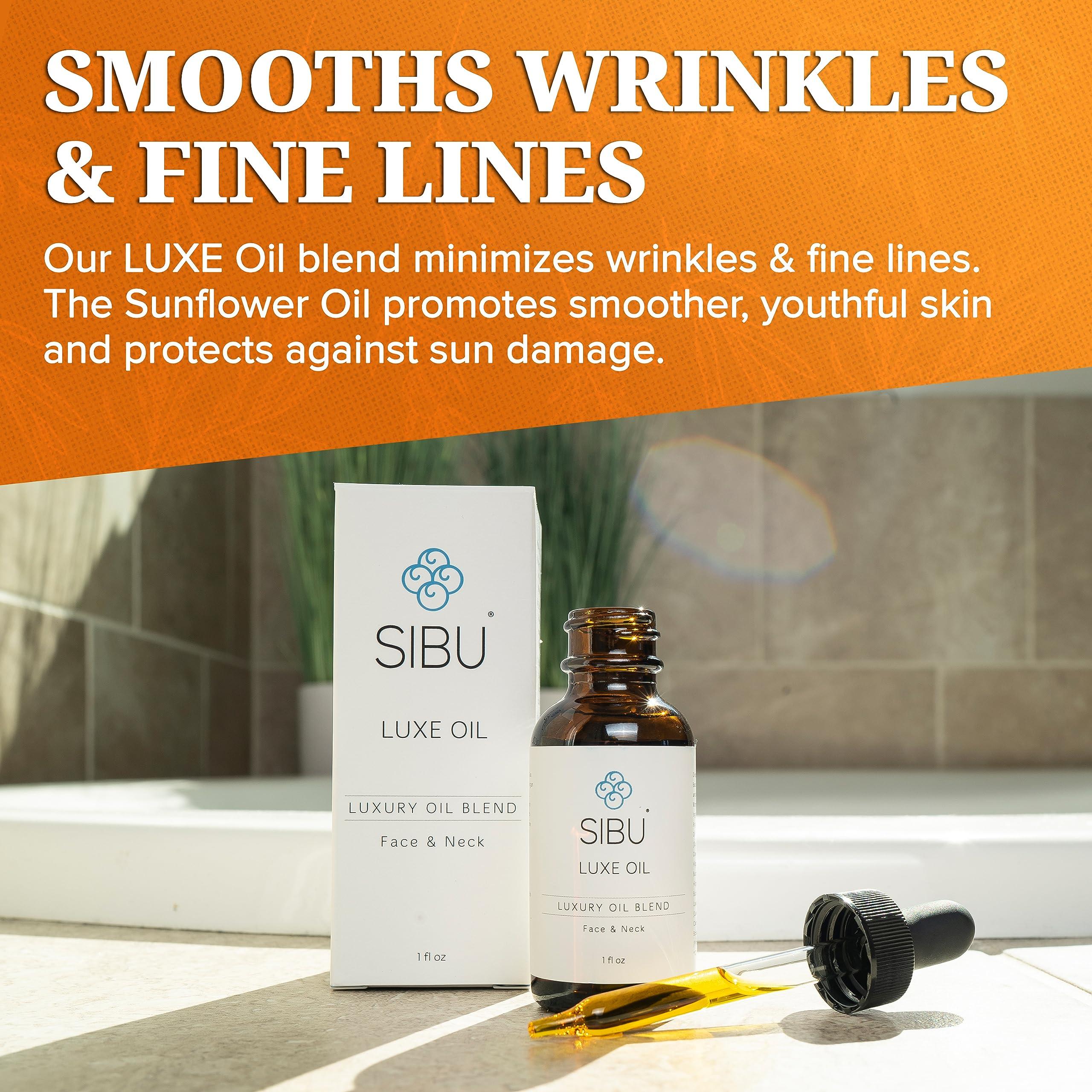 sibu Sibu LUXE Oil, Made with USDA Organic Essential Oils and Premium Himalayan Sea Buckthorn (1 oz) Hydrates, Reduces Redness, and Soothes Irritated Skin