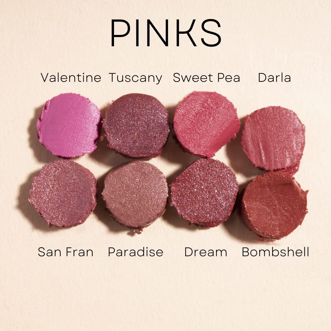 Honeybee Gardens Honeybee Gardens Truly Natural Long Lasting Lipstick, Paradise, Light Pink with Peach Undertones, Naturally Hydrating & Nourishing, Vegan, Gluten-Free & Cruelty-Free, 0.13 oz / 3.8 g