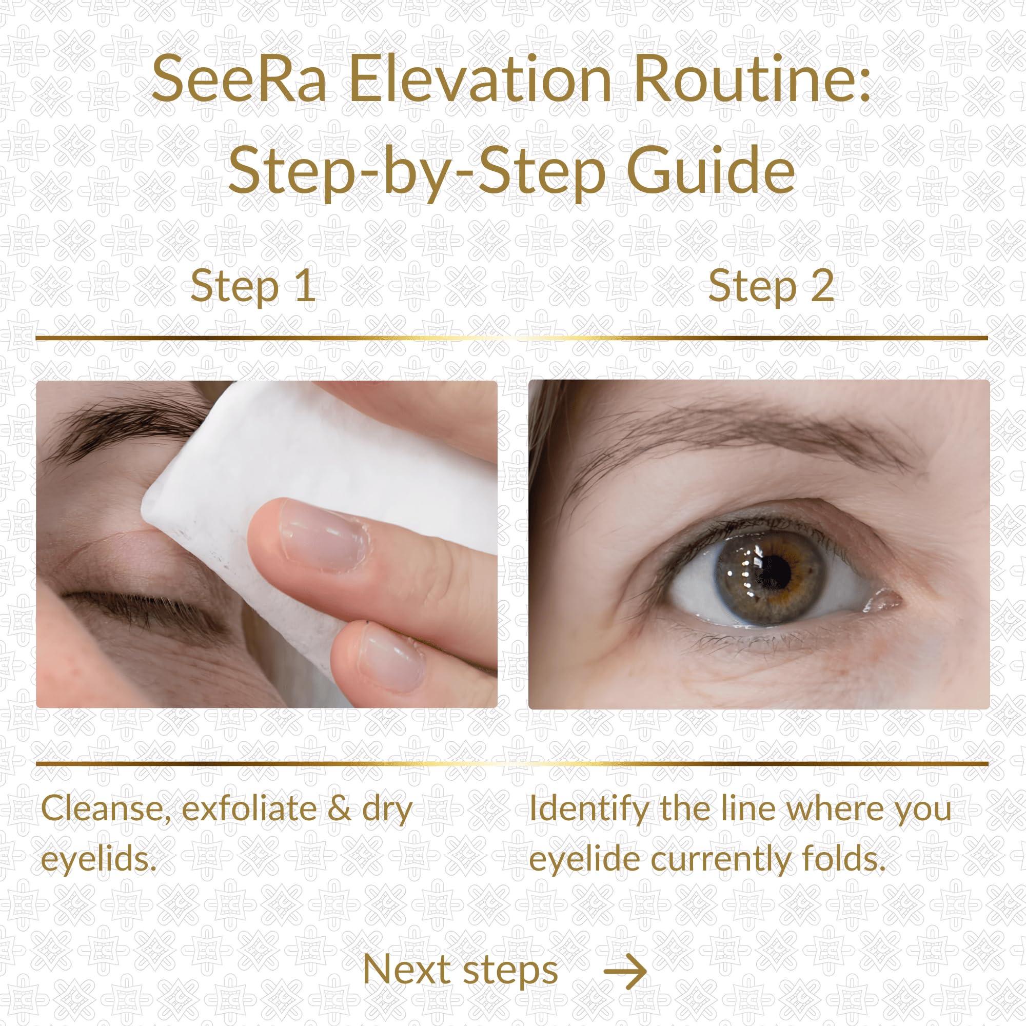 SeeRa SeeRa: Instant Lifting Eyelid Tape for Hooded & Droopy Eyes - Hypoallergenic, Waterproof, Invisible Eye Lift Strips, Non-Surgical, Eyelid Lifters & Stickers (4mm-7mm) (5mm-Intermediate)