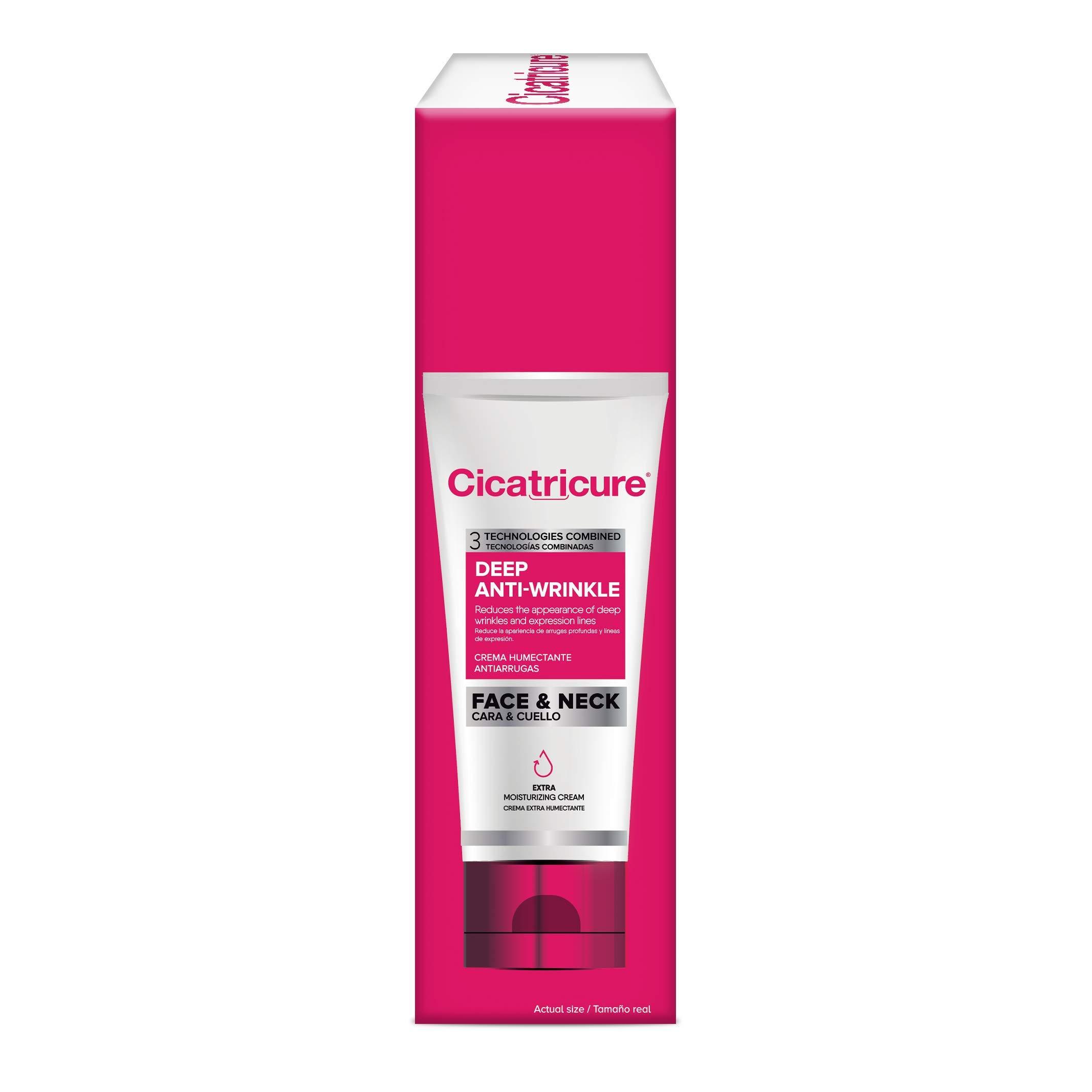 CICATRICURE Cicatricure Anti-Wrinkle Face and Neck Cream, Anti-Aging Moisturizer, Reduces Deep Lines, Improved Skin Appearance, For Daily Use, Night Cream, 2.1oz - Pack of 4