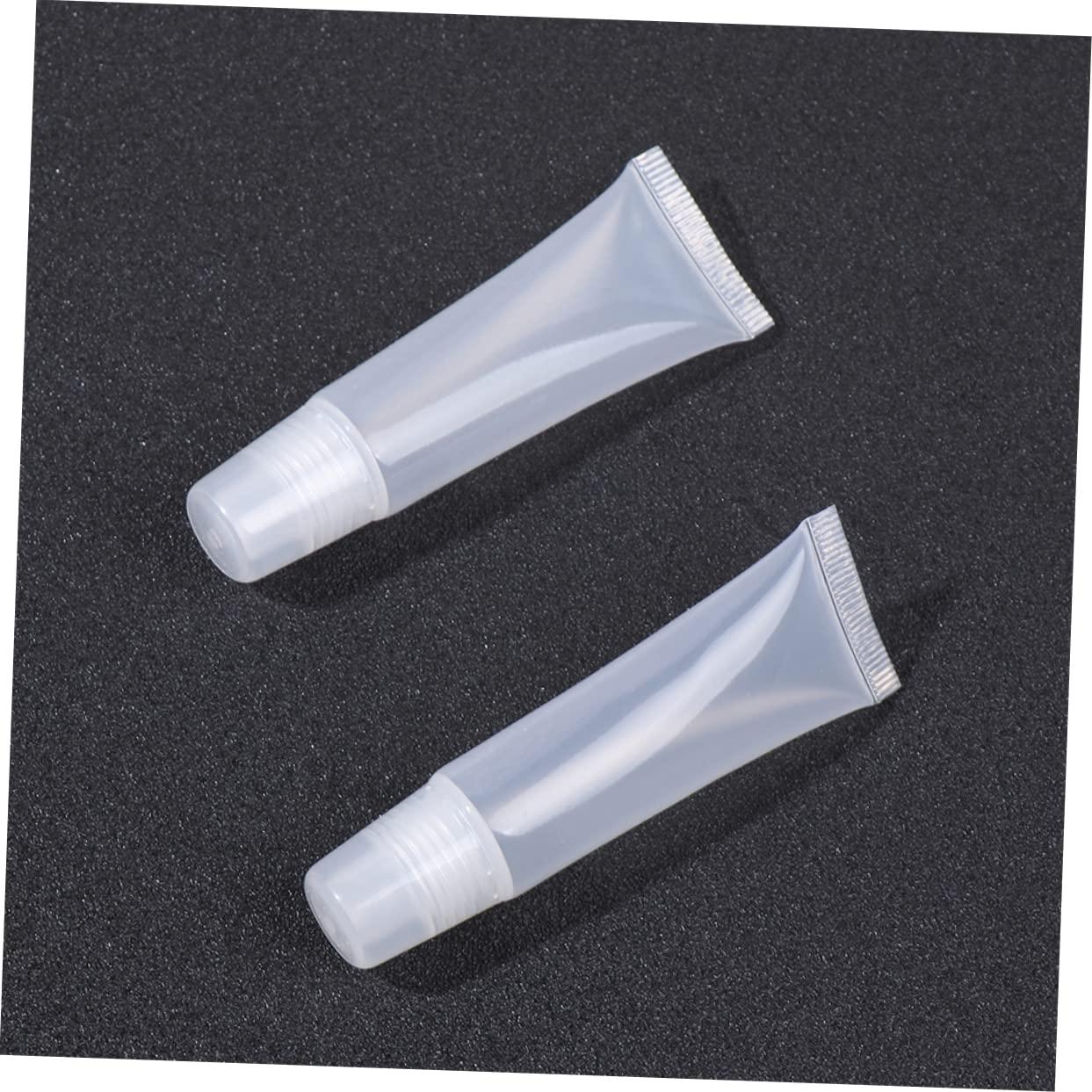 IWOWHERO IWOWHERO 40pcs Empty Gloss Tubes with Leakproof Travel Containers 4pcs Medium Funnels for Handmade Cosmetics