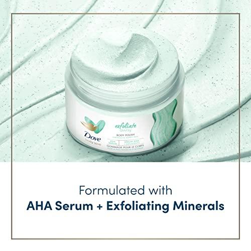 Dove Dove Body Love Body Polish Exfoliate Away 3 Count for Rough, Bumpy Skin Body Scrub with AHAs for Silky Smooth Skin 12 oz