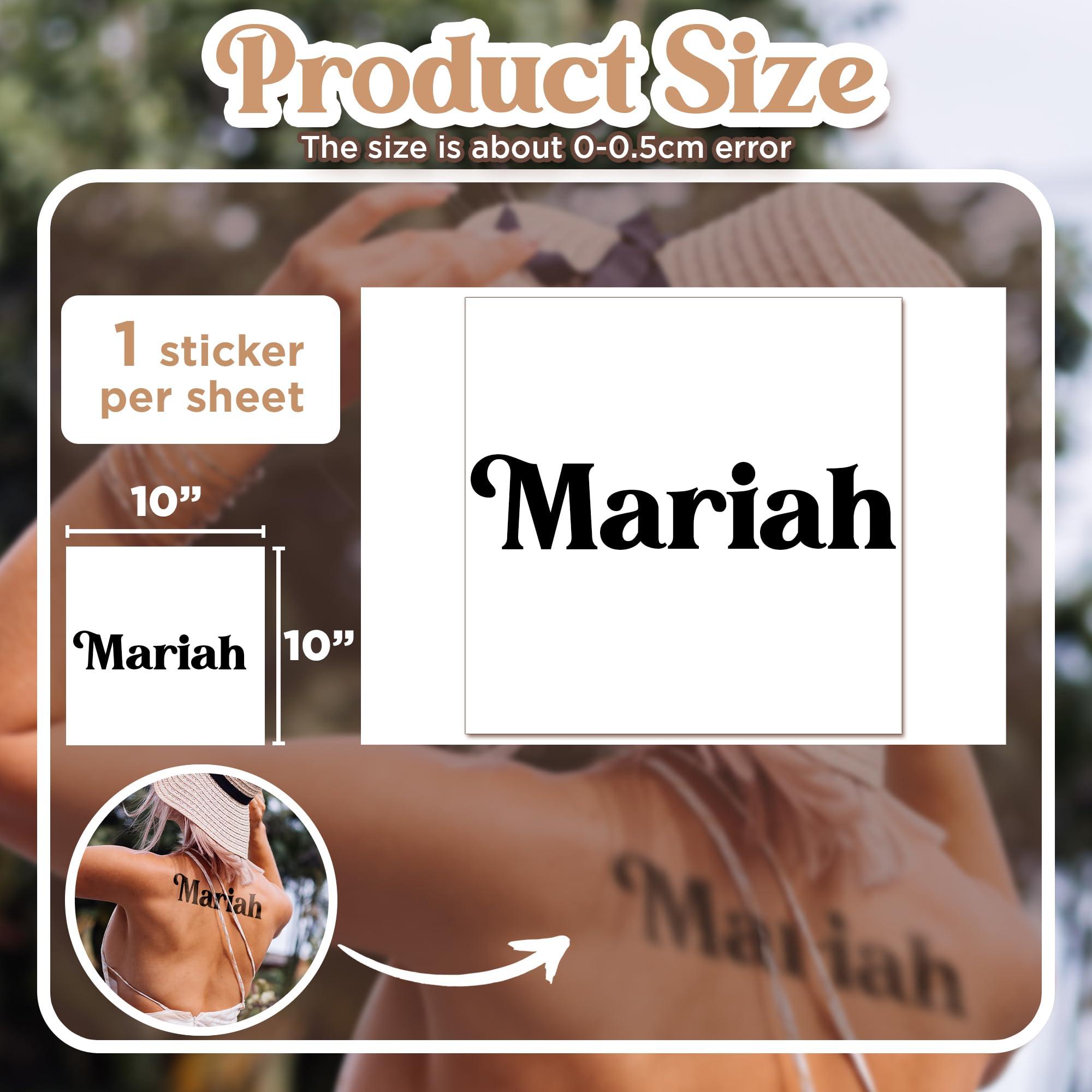 Generic SpecialOnly Custom Temporary Tattoo for Adults with Personalized Text Name, Fake Tattoo Sticker for Women and Men, Custom Name Tattoo