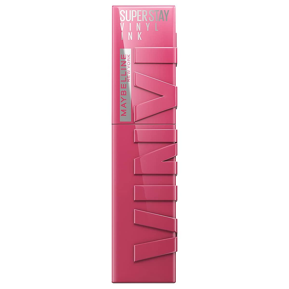 MAYBELLINE MAYBELLINE Super Stay Vinyl Ink Longwear No-Budge Liquid Lipcolor Berry Burgundy and Rose Mauve Nude, 0.14 fl oz Each, 2 Count