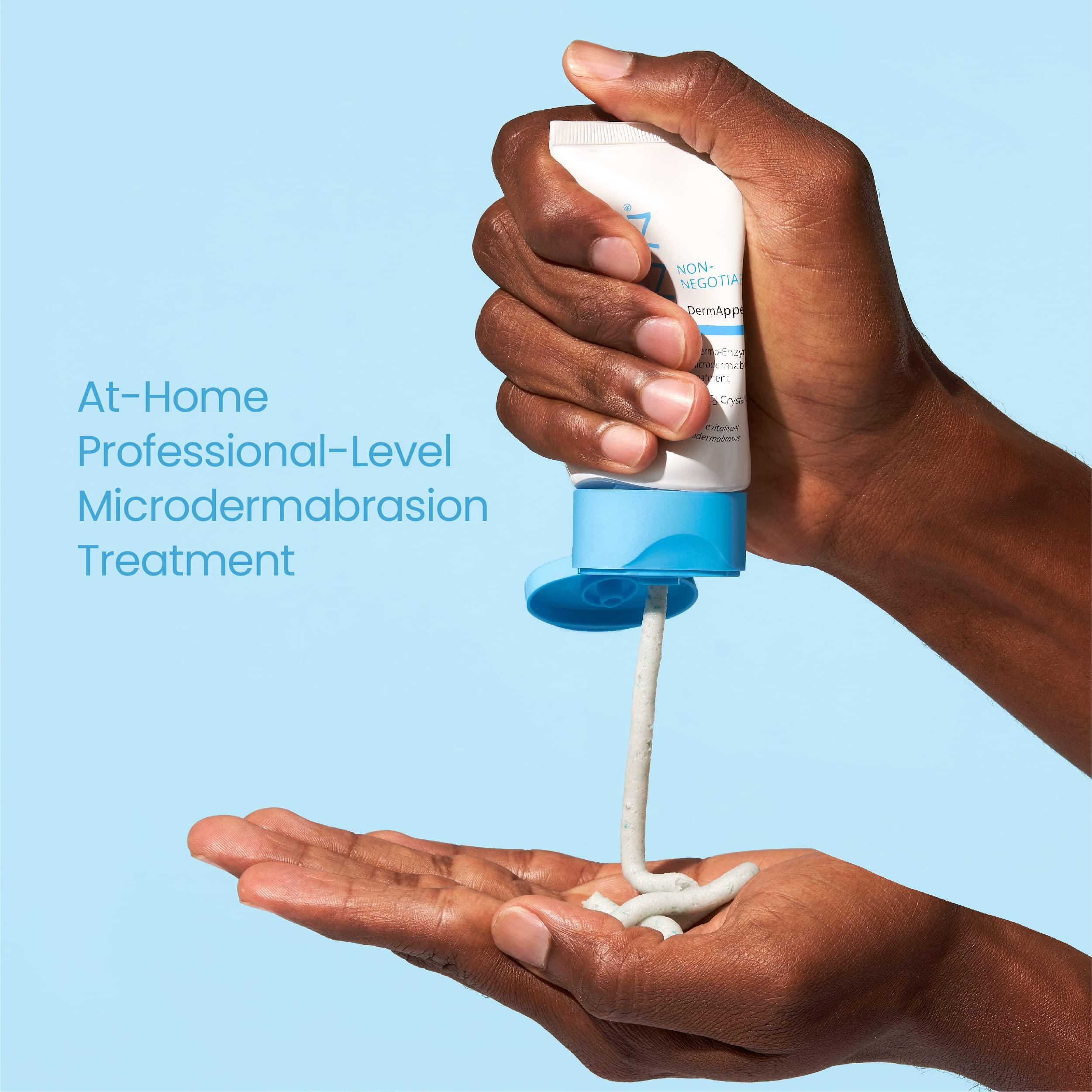 SKINN SKINN DermAppeal Microdermabrasion Treatment for Smoother, Brighter, and Clearer Skin, 1oz - Exfoliating Facial Scrub Removes Dead Skin and Smooths Wrinkles and Fine Lines for Flawless, Glowing Skin