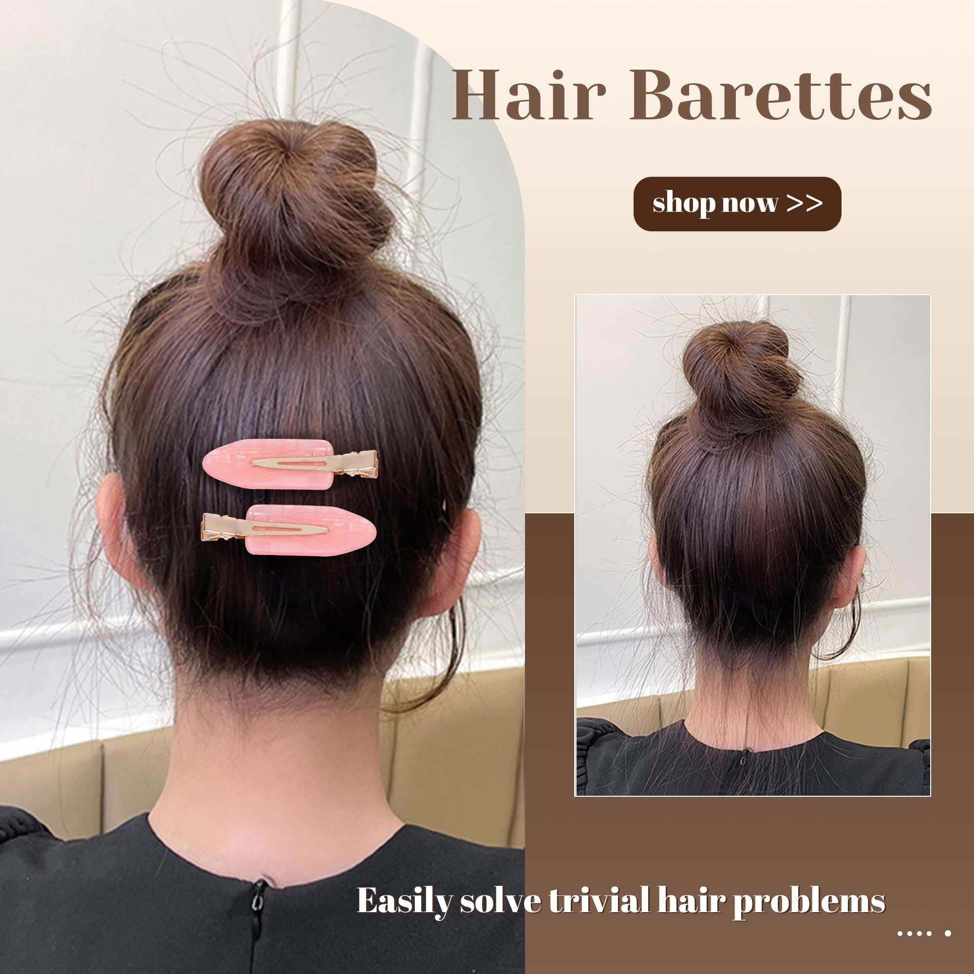 Cptots Cptots No Crease Hair Clips Creaseless Hair Clips Makeup Clips No Bend Hair Clips Flat Hair Clip For Styling Non Slip Hair Accessories For Women,Pink,12 PCS