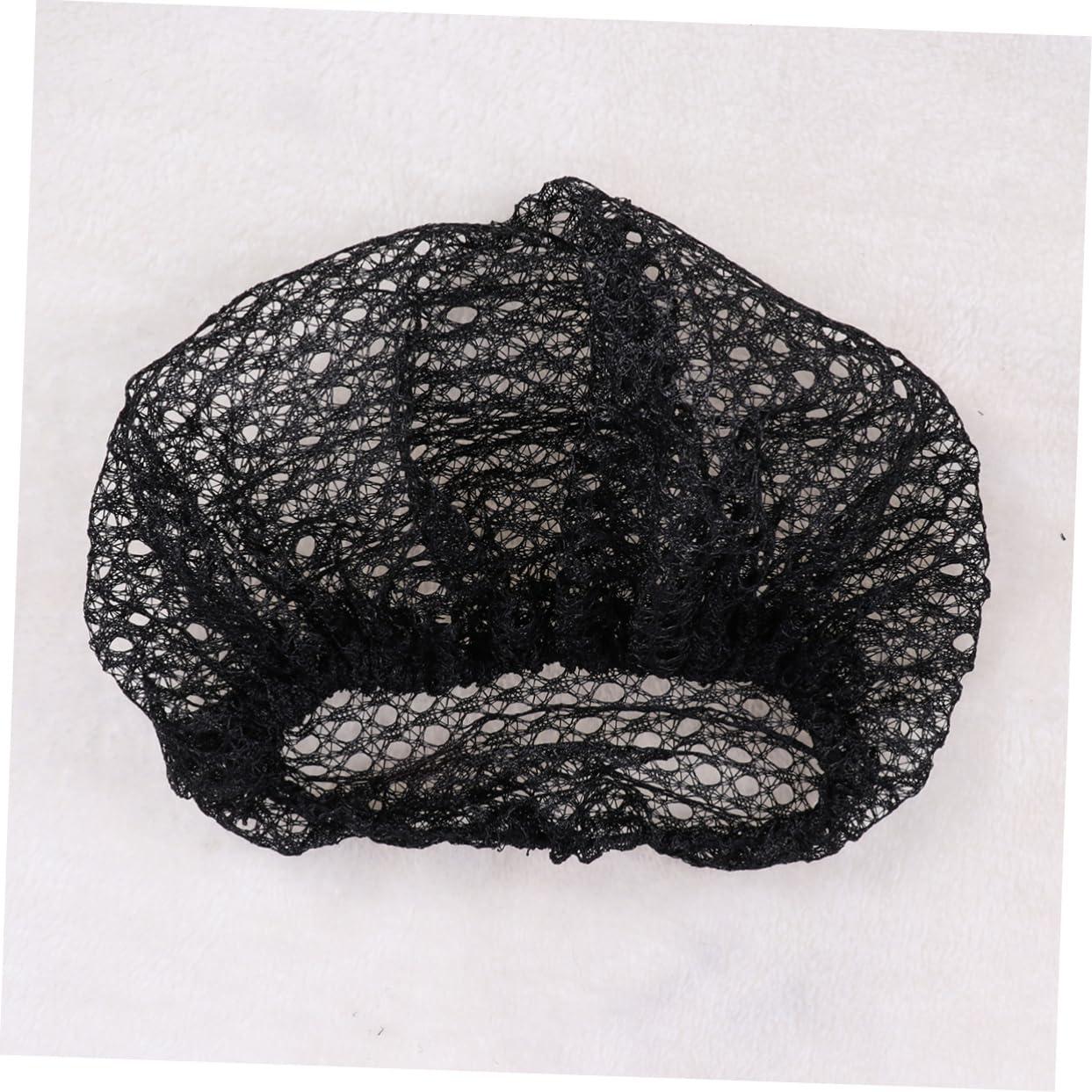 FOYTOKI FOYTOKI 12 Pcs Hair Nets Hair Cover Mesh Heavy Duty Slumber Net with Chin Strap Nighttime Hairnet Heavy Duty Elastic Hairnets Covers Sleeping Cap Hairnet Cap Mesh Cap