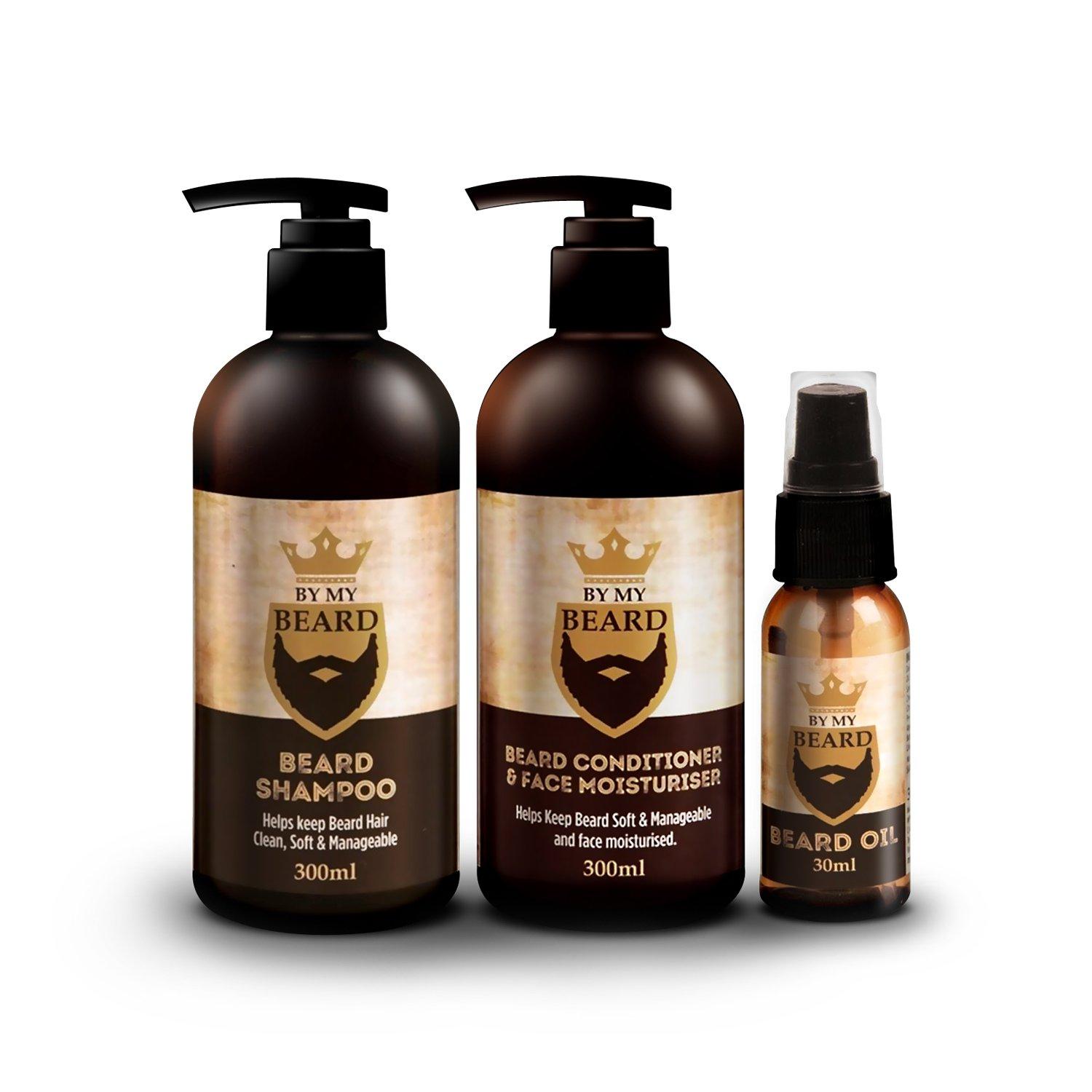 BE MY BEARD BE MY BEARD By My Beard Beard Shampoo/Conditioner And Face Moisturiser Oil Complete Triple Pack