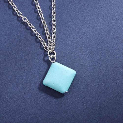 Bomine Bomine Boho Head Chain Forehead Turquoise Hair Chain Festival Headpieces Hair Acessories for Women and Girls (Silver)