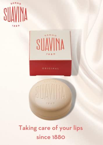 DERMO SUAVINA 1880 DERMO SUAVINA 1880 Lip Balm Moisturizer for Cracked and Dry Lips with Natural Ingredients Lip Care for Cold and Hot Weather Pack of 1(Original 0.3oz)