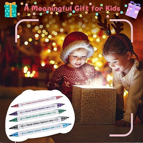 Betytattoo Betytattoo Temporary Tattoo Markers for Skin - Dual-End Tattoo Pens for Body & Face Art with 138 Tattoo Stencil Papers, 10 Pens Make Bold and Fine Lines, Cosmetic Quality(BETY2)