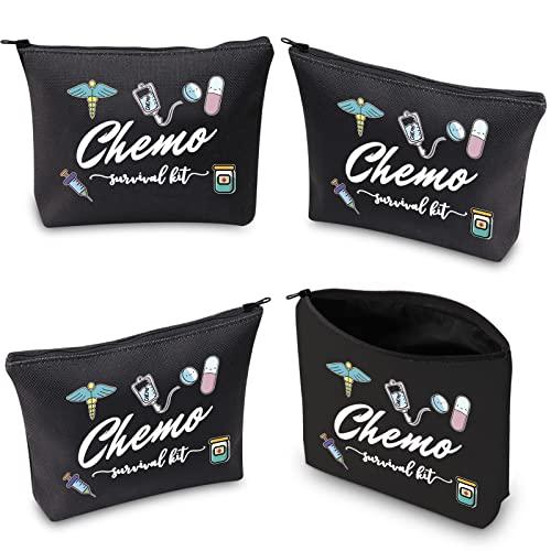 WCGXKO WCGXKO Chemo Care Package for Women Chemo Survival Kit Chemotherapy Treatment Zipper Pouch Bag (survival kit Chemo black)