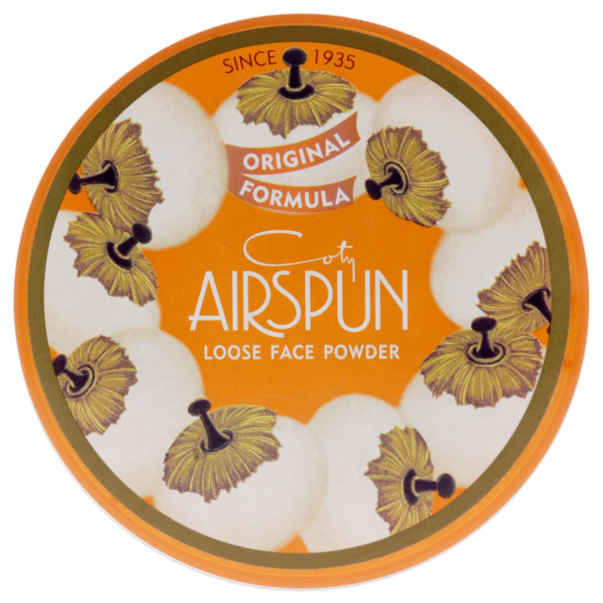 Airspun Coty AIRSPUN Face Powder, Naturally Neutral, 2.3 Oz, Natural Tone Loose Face Powder, for Setting Makeup or Foundation, Lightweight, Long Lasting, Pack of 1