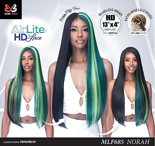 Bobbi Boss Bobbi Boss Synthetic Hair 13x4 Deep HD Lace Wig - MLF685 NORAH (HH1B/613MT)