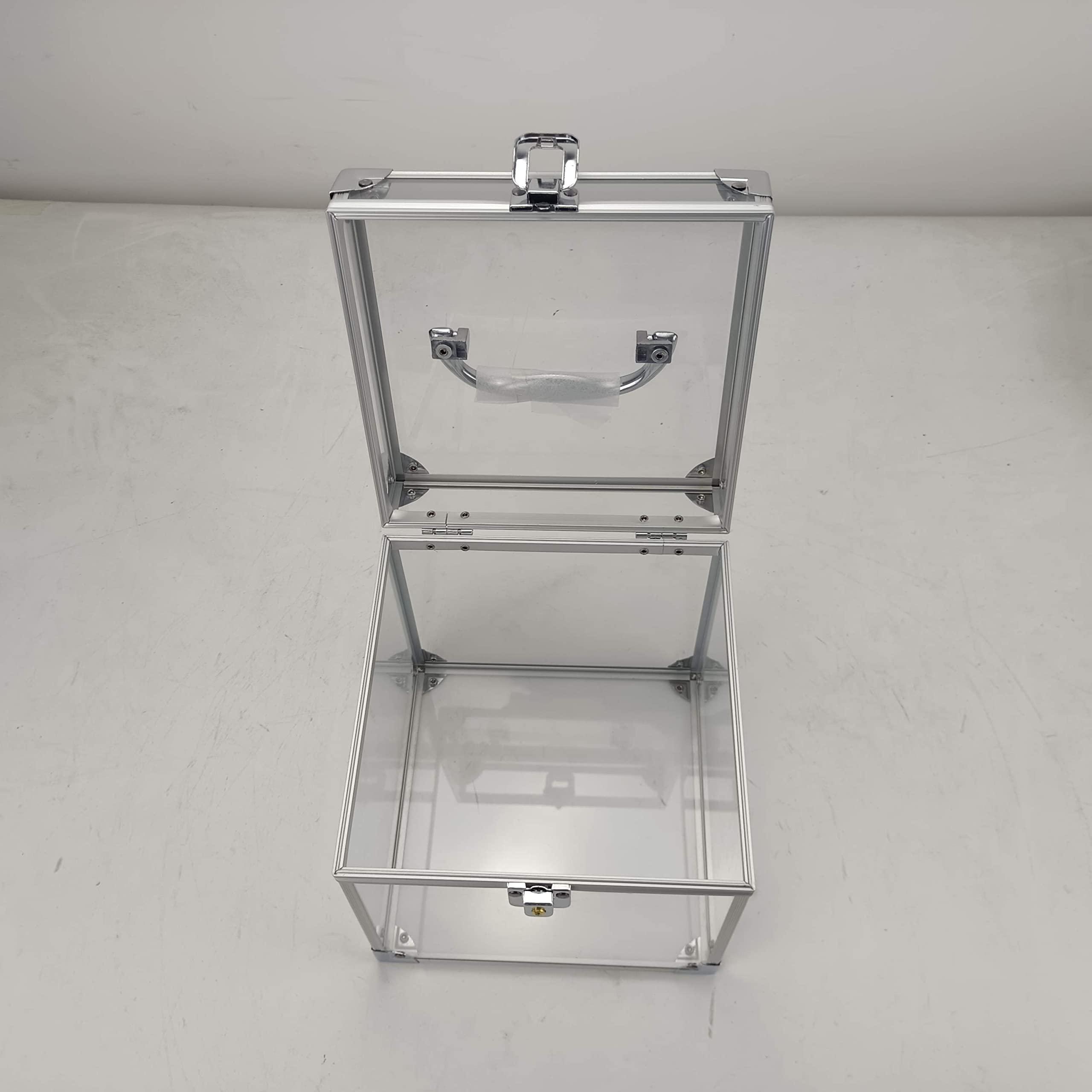 MyPageantLife Crown Case Pageant Travel, Acrylic Case Carrying Handle, Keyed Lock Heavy-Duty Premium Materials Durable Construction, Holds Various Size Style of Crowns