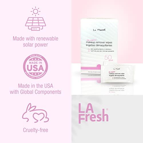 La Fresh La Fresh Makeup Remover Cleansing Face Wipes Case of 600ct Facial Towelettes with Vitamin E for Waterproof Makeup